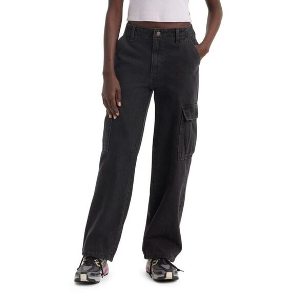 Levi's -  Women's Mid-Rise 94's Baggy Straight Leg Ca Open Mind Cargo - Picture 1 of 4
